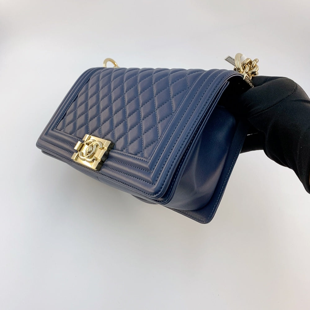 Chanel Le Boy  in Dark Blue