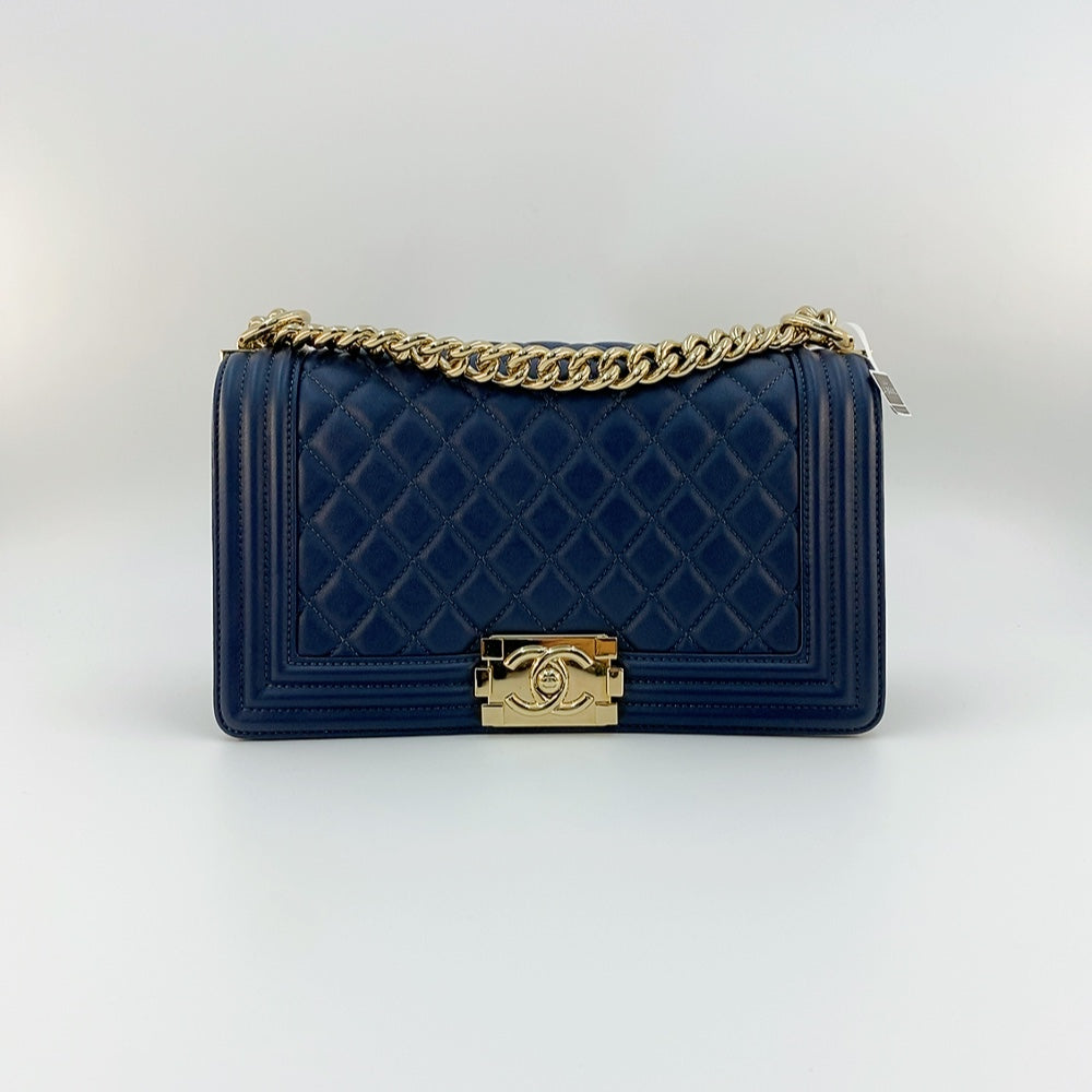 Chanel Le Boy  in Dark Blue