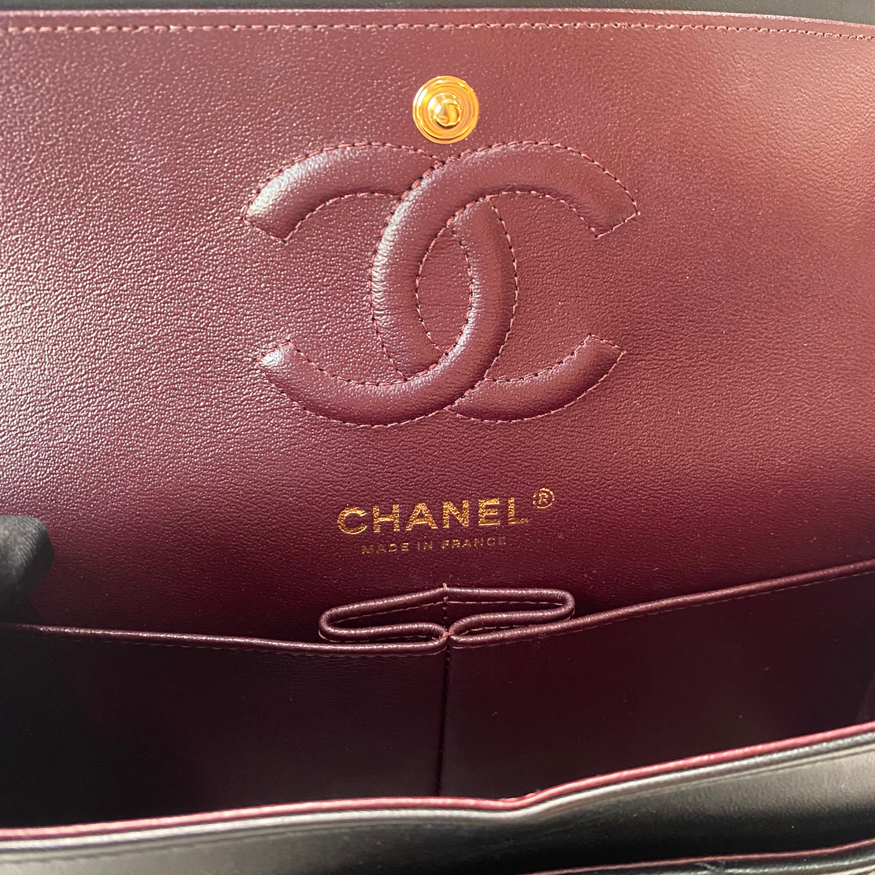 CHANEL SMALL CLASSIC FLAP  LAMBSKIN GOLD HARDWARE