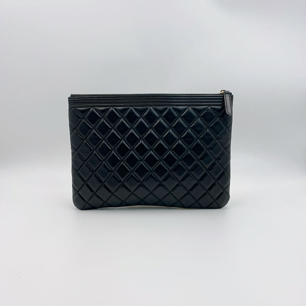 Chanel Boy O Case  in Black