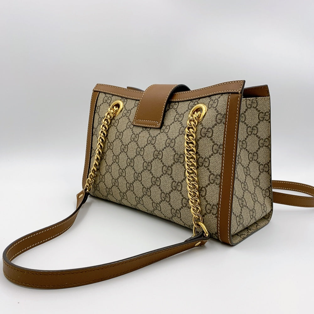 GUCCI PADLOCK TOTE  IN BROWN