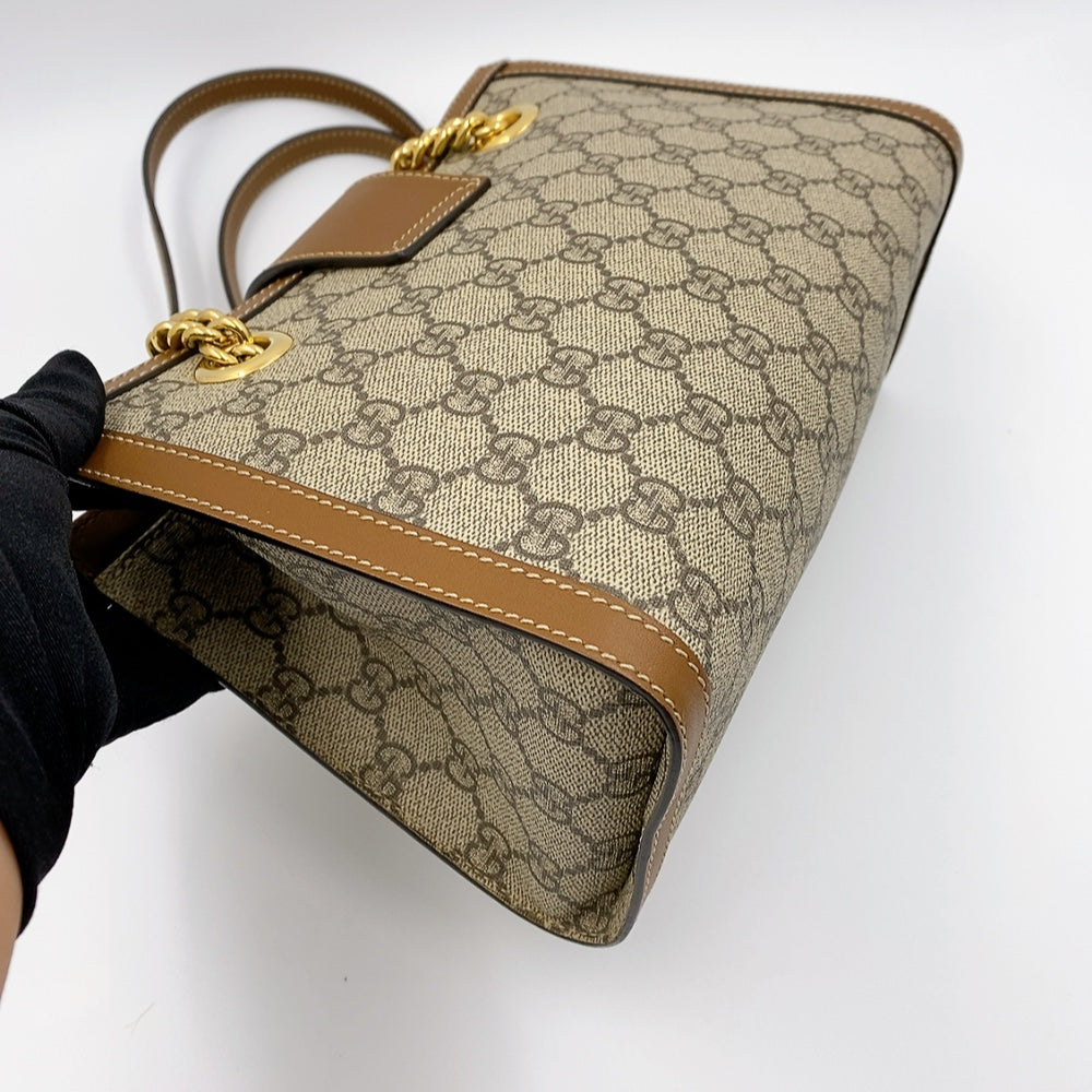 GUCCI PADLOCK TOTE  IN BROWN