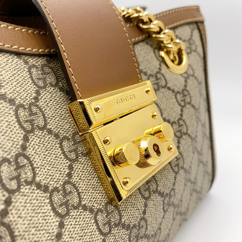 GUCCI PADLOCK TOTE  IN BROWN