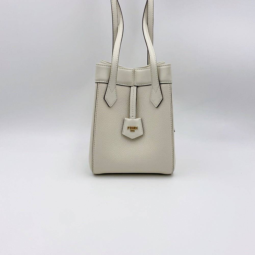 FENDI ORIGAMI BUCKET IN WHITE