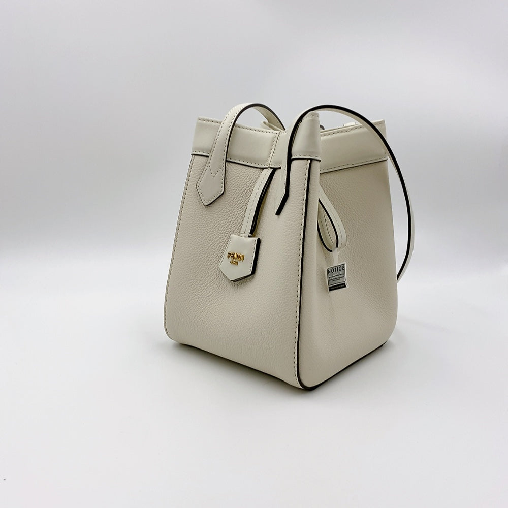 FENDI ORIGAMI BUCKET IN WHITE