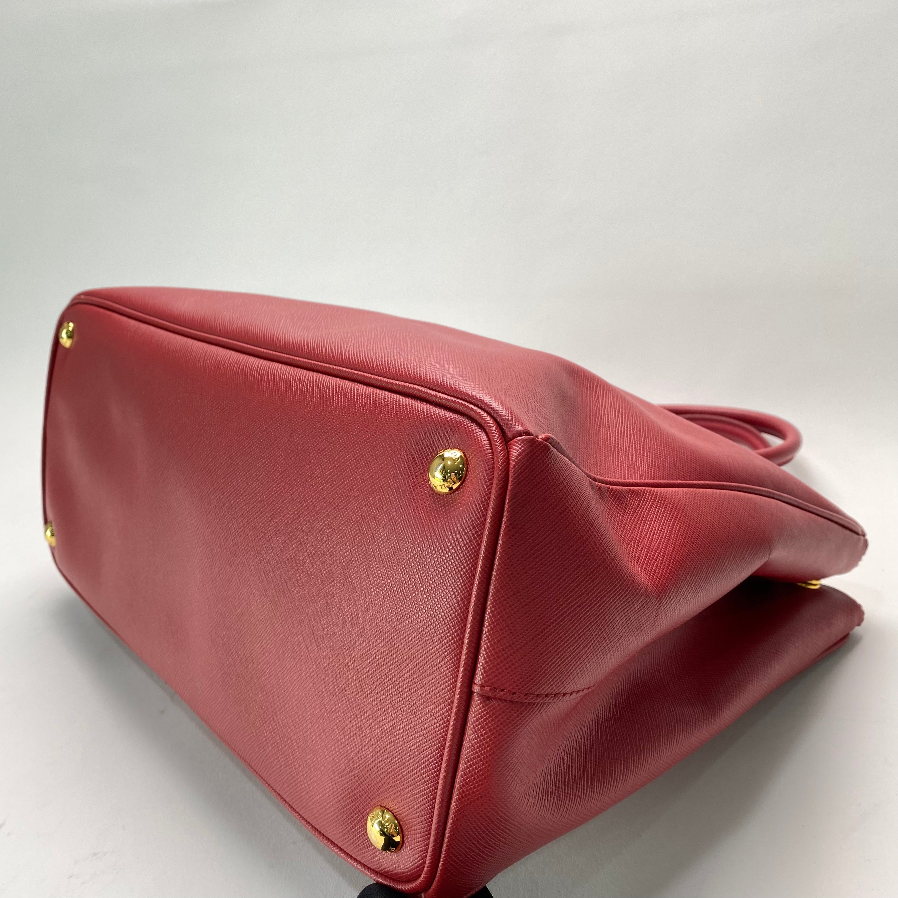 Prada Galleria Saffiano Bag In Red