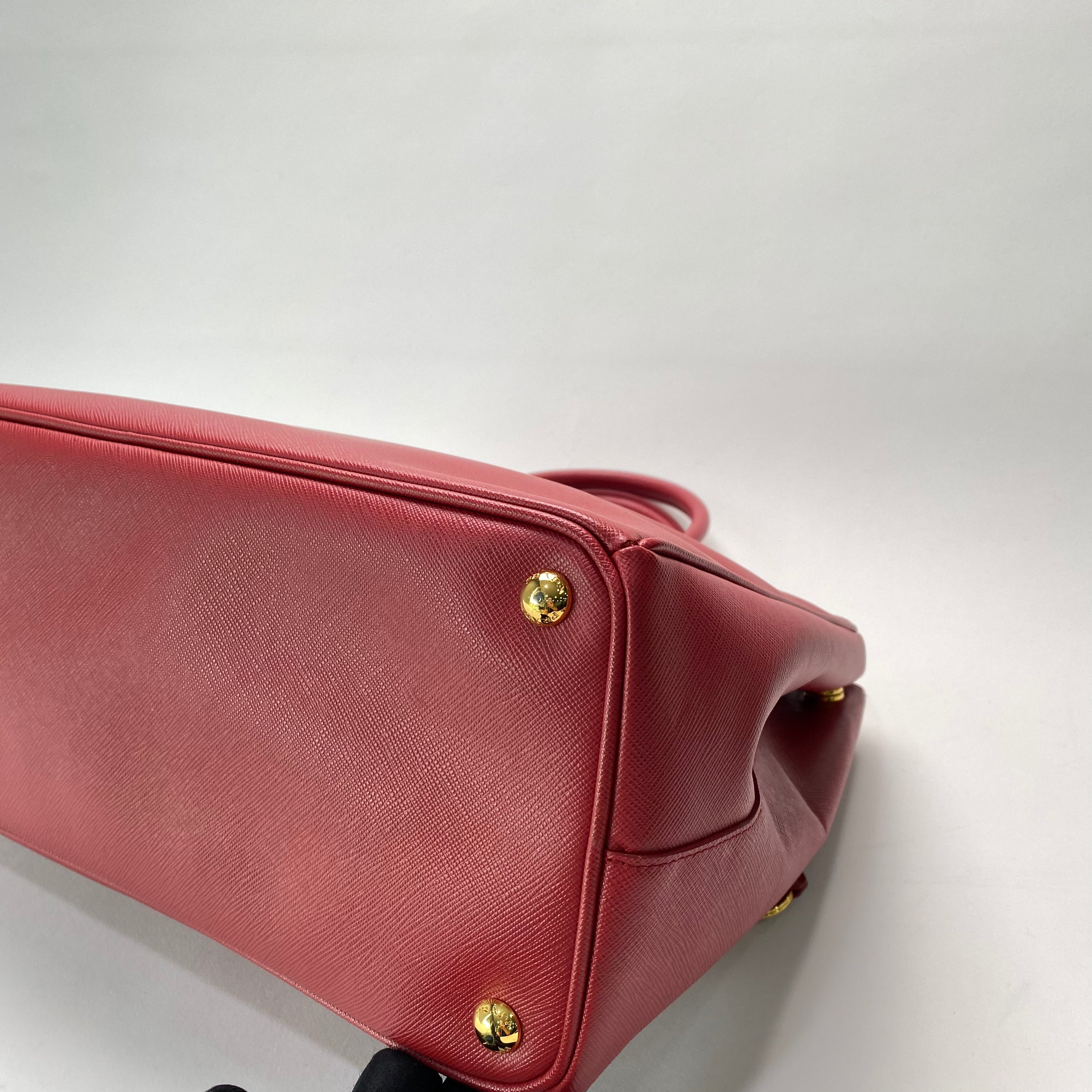 Prada Galleria Saffiano Bag In Red