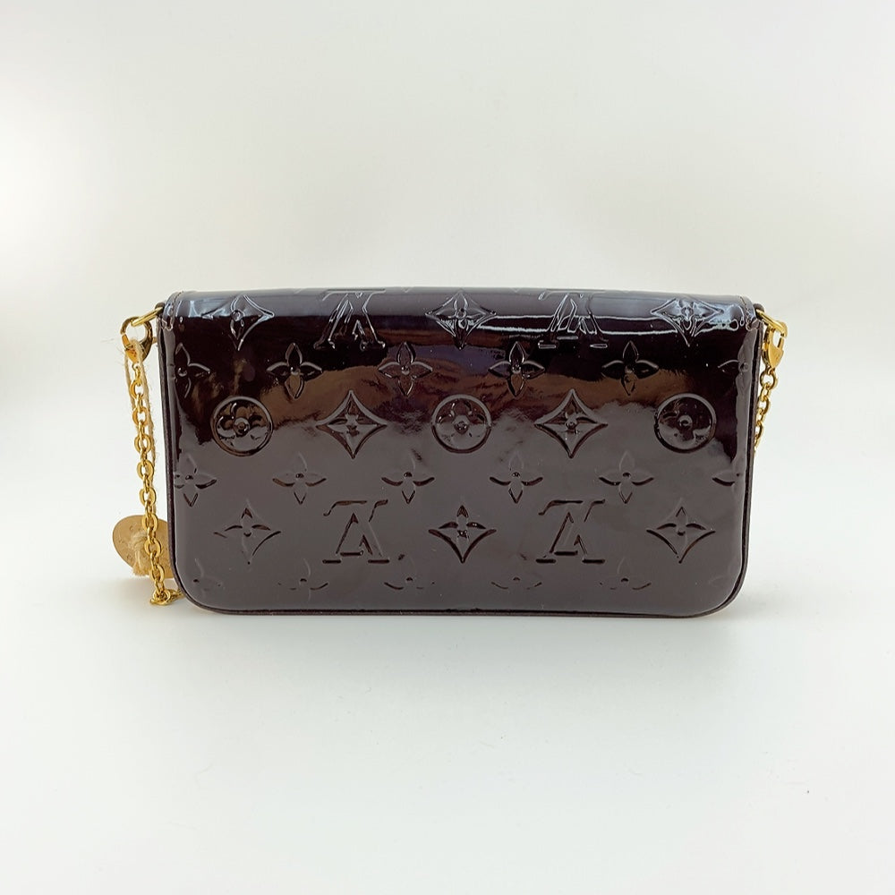 LV Felicie Pochette  Monogram Vernis