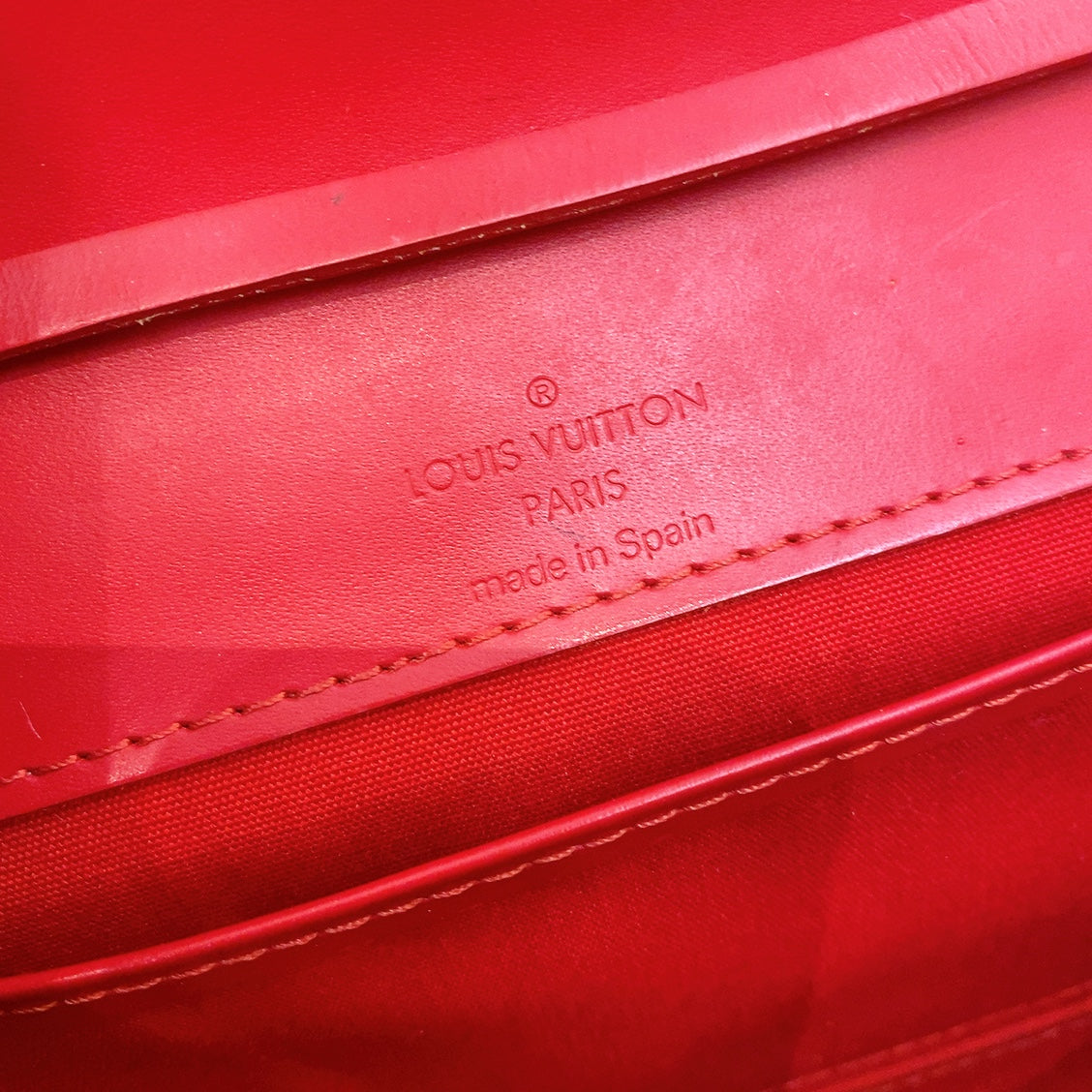 LV Epi Shoulder Bag in Red