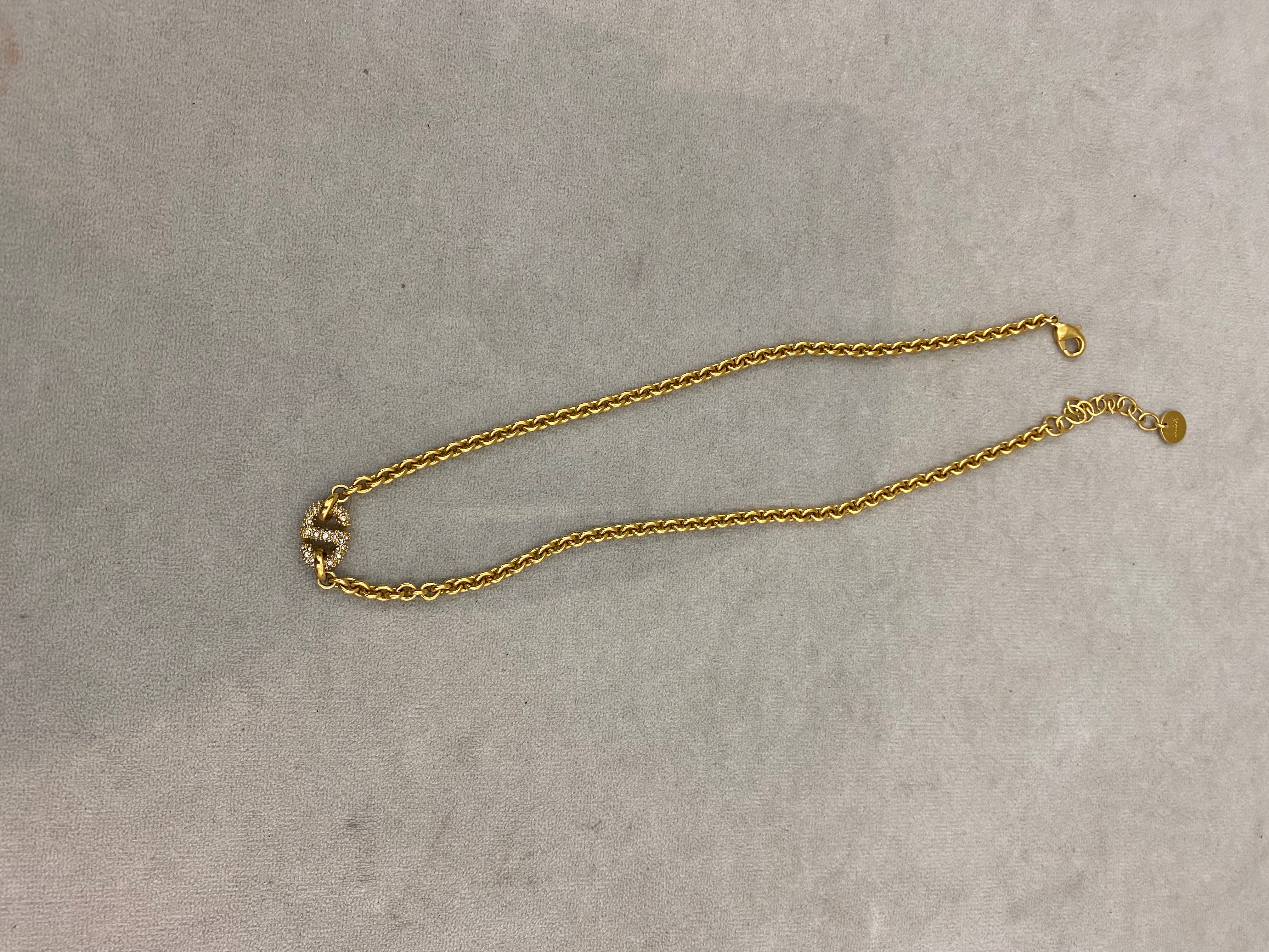 Christian Dior Gold Necklace