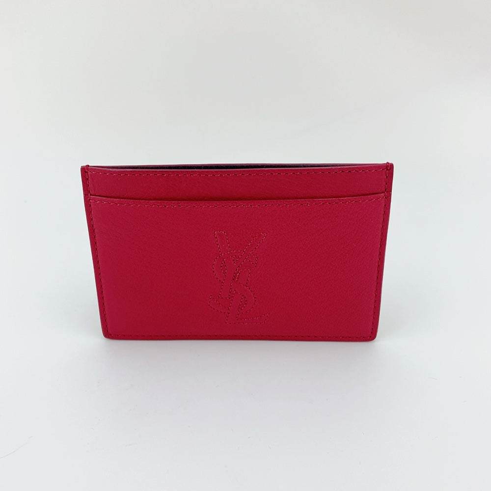 YSL Card Holder In Pink