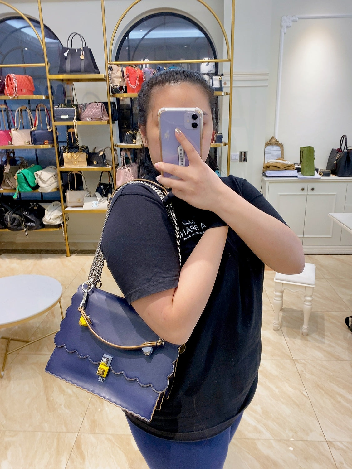 Fendi kan in dark blue