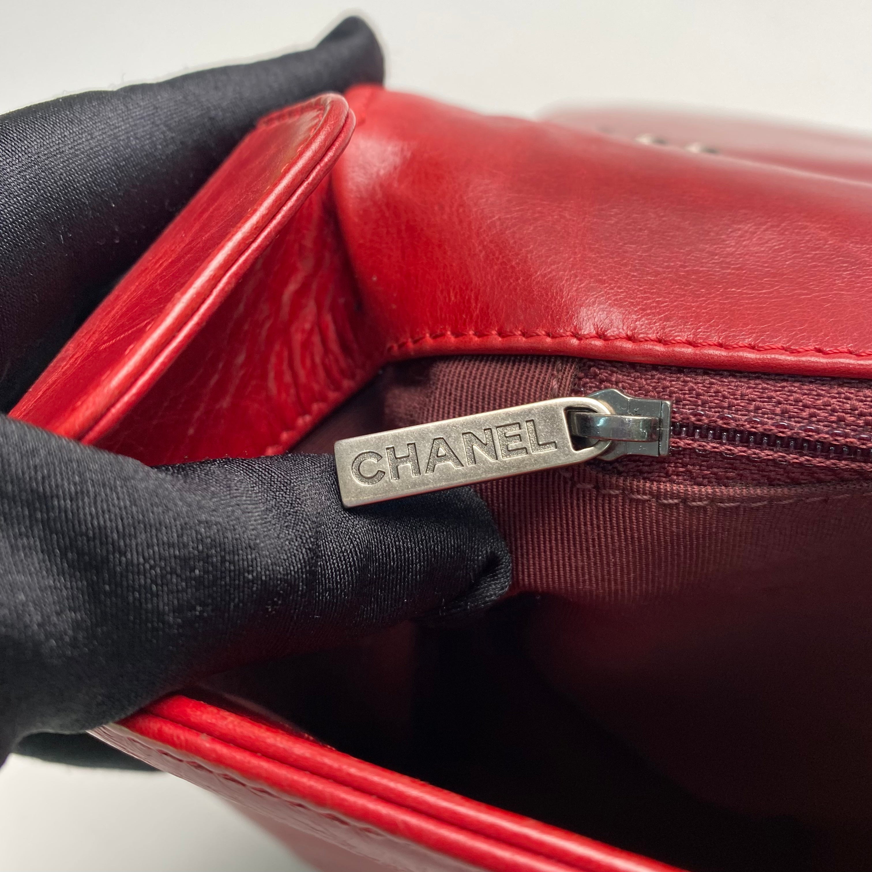 Chanel Coco  Boy Chain Tote Shoulder Bag