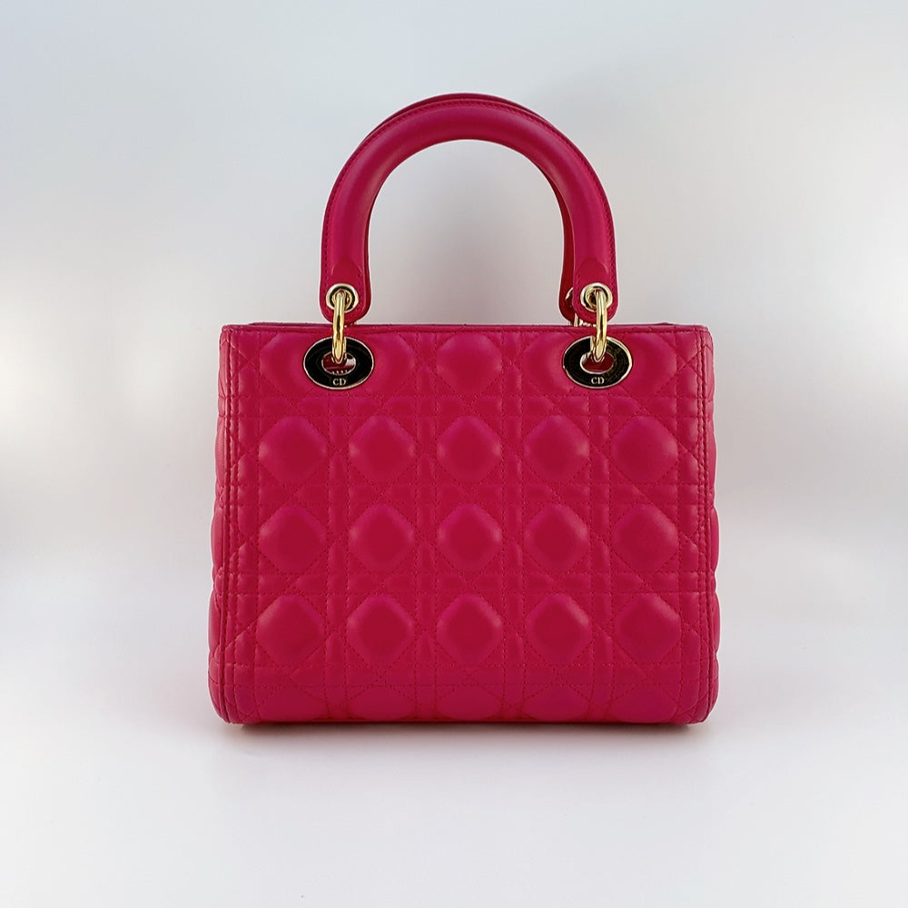 LADY DIOR MEDIUM IN FUCHSIA