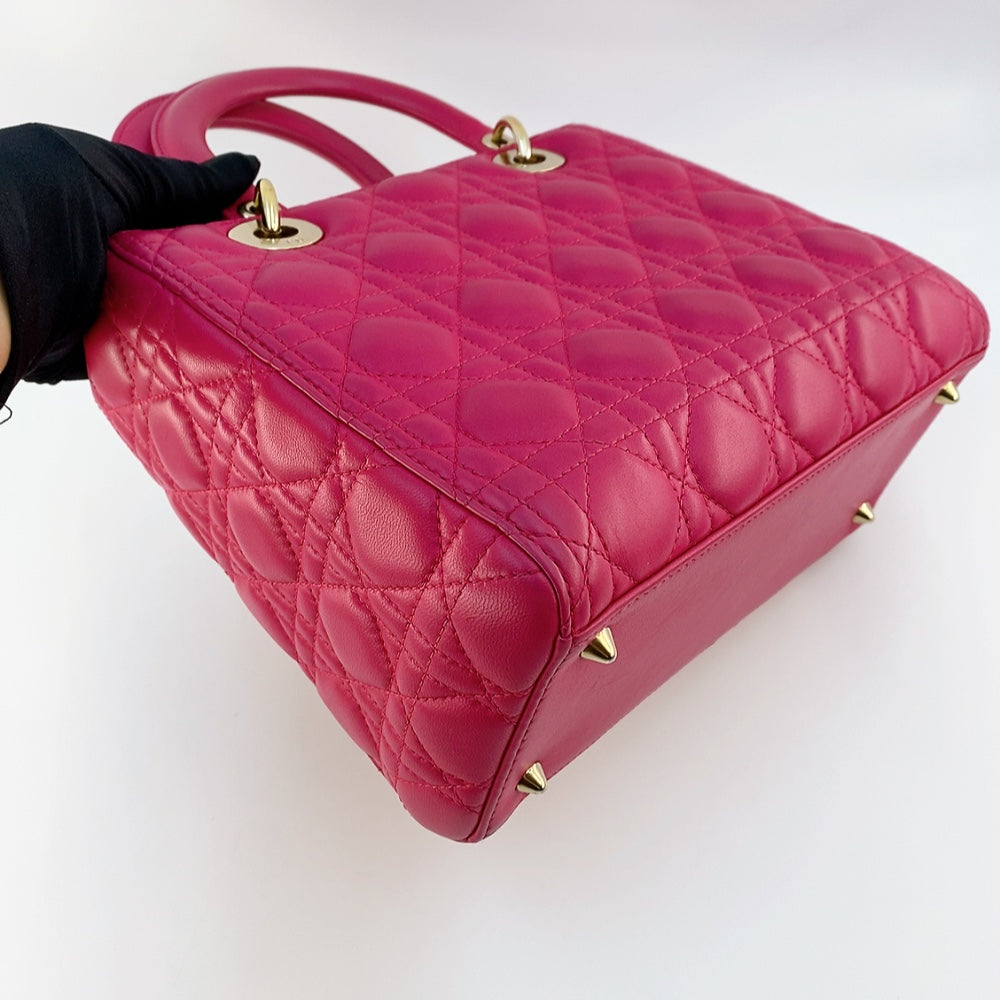 LADY DIOR MEDIUM IN FUCHSIA