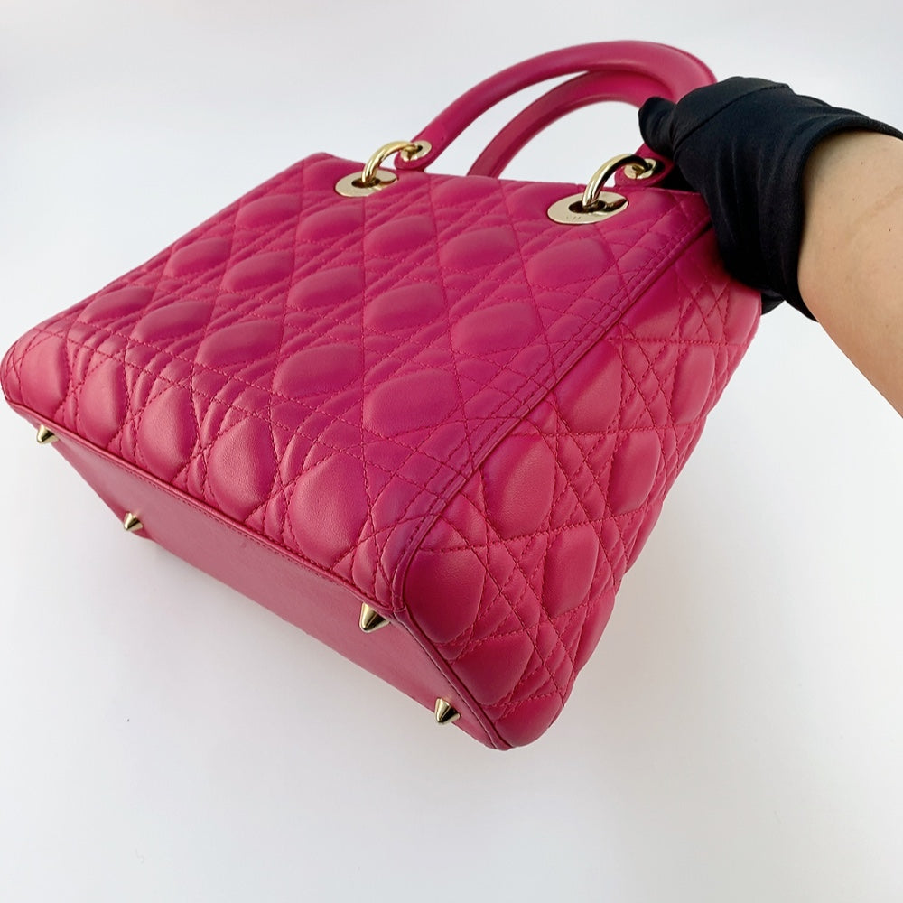 LADY DIOR MEDIUM IN FUCHSIA