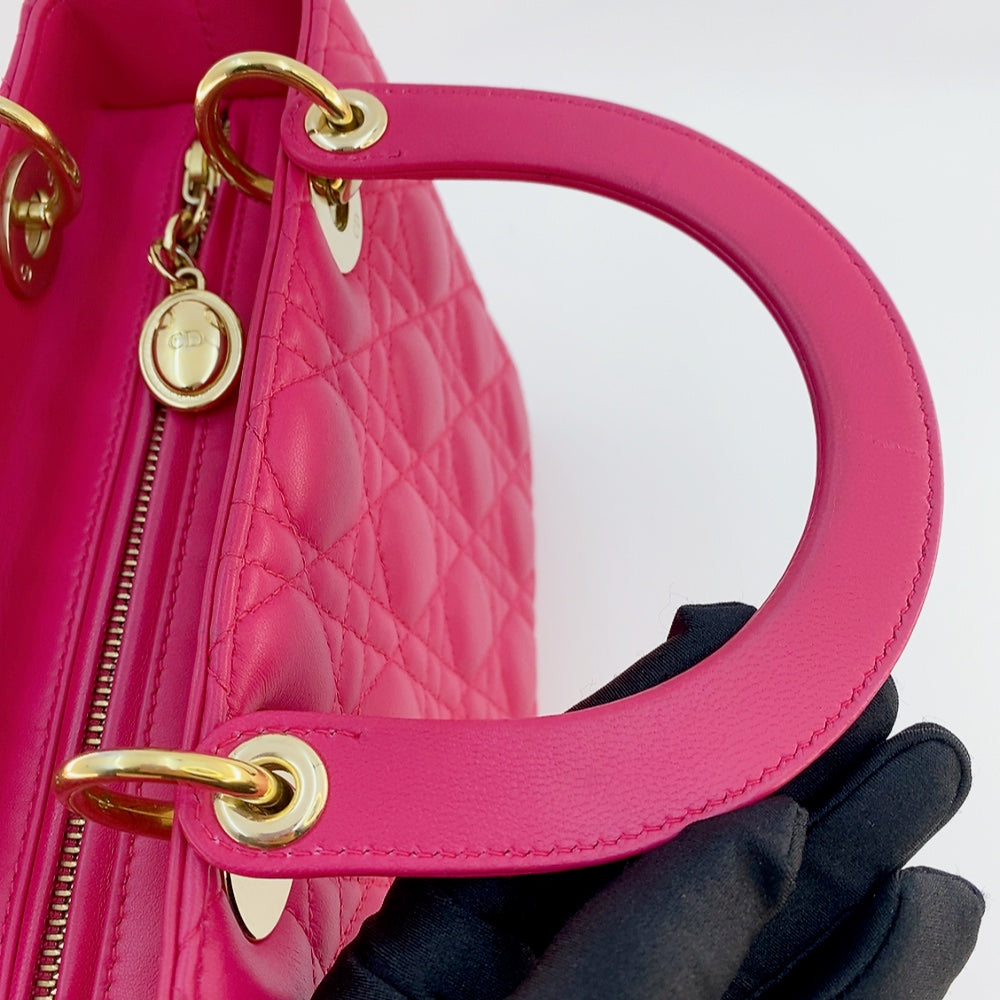 LADY DIOR MEDIUM IN FUCHSIA