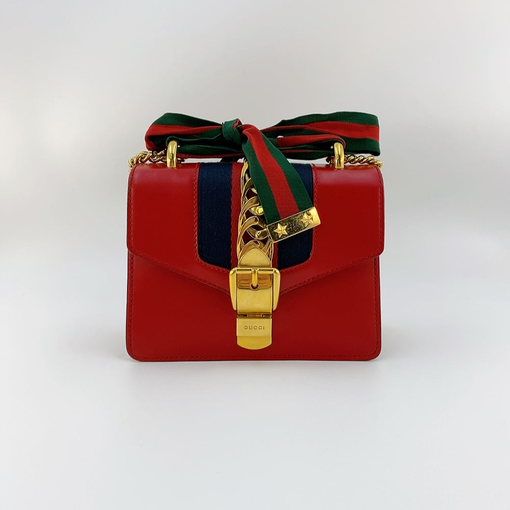 Gucci Sylvie Mini in Red