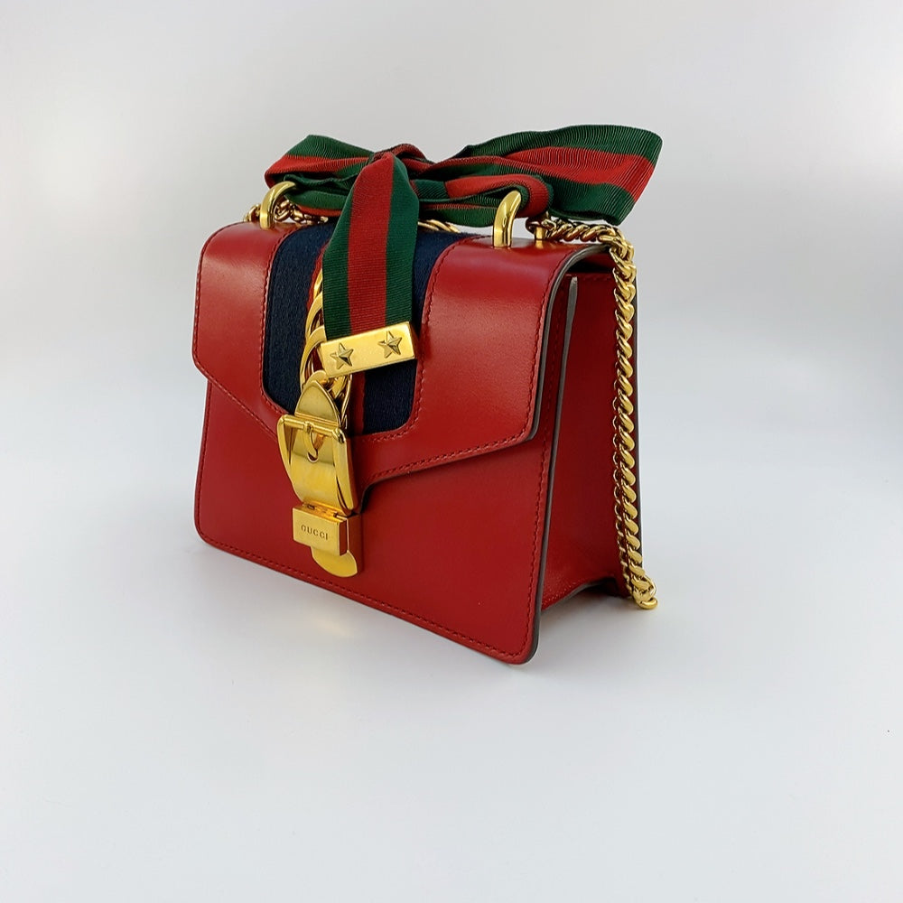 Gucci Sylvie Mini in Red