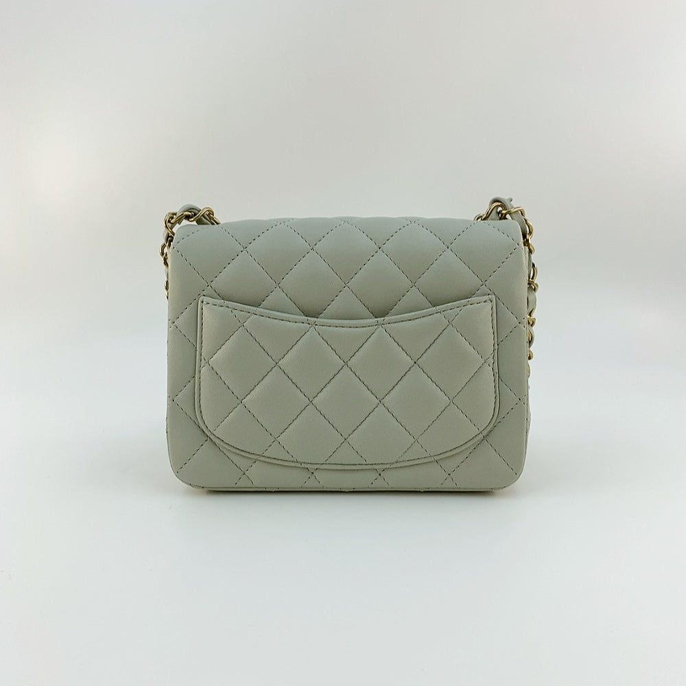 CHANEL MINI SQUARE IN GREY