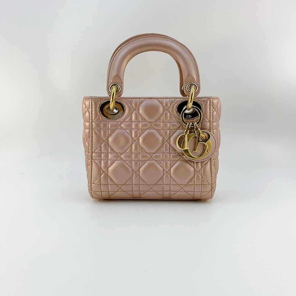 Lady Dior Mini in Peach