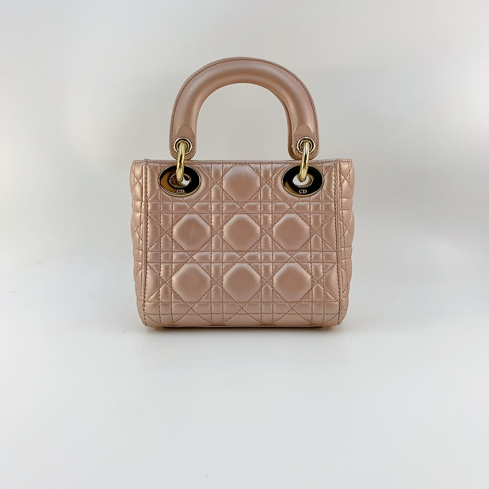 Lady Dior Mini in Peach