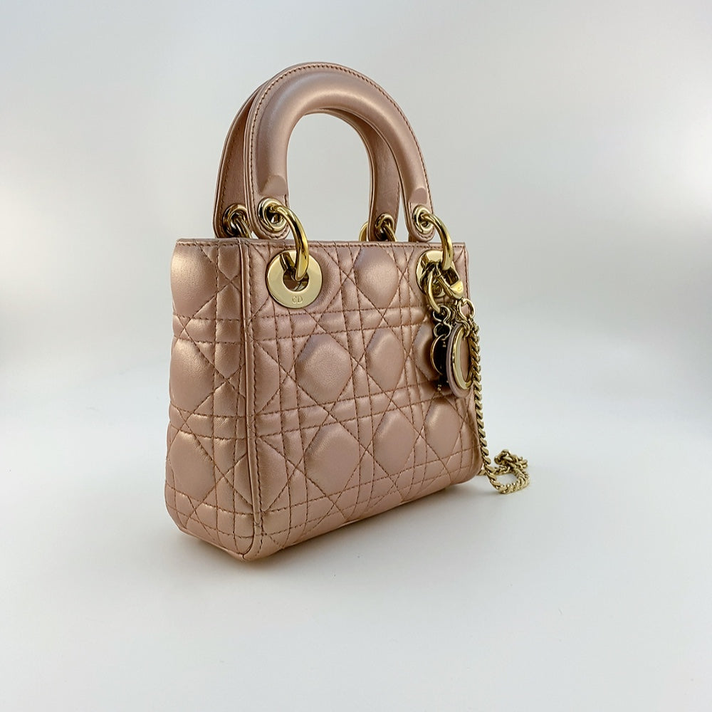 Lady Dior Mini in Peach