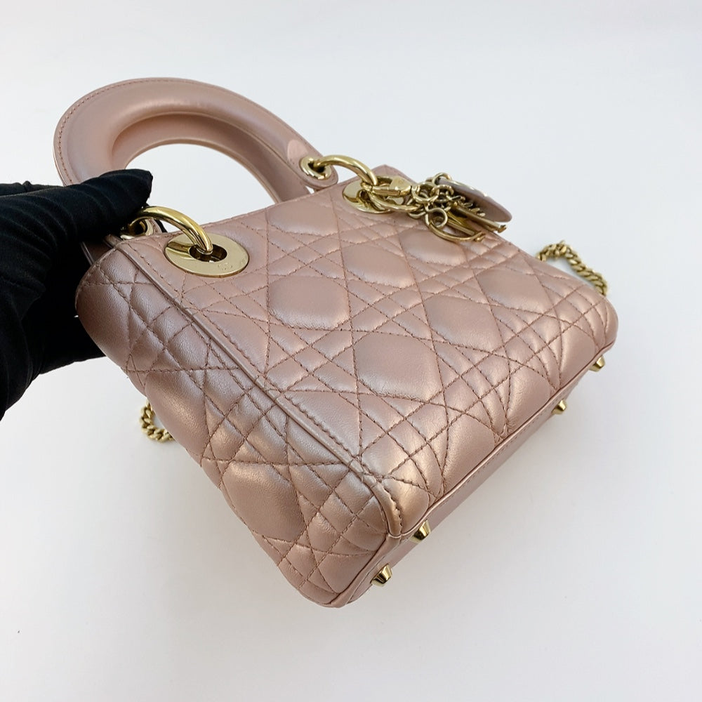 Lady Dior Mini in Peach