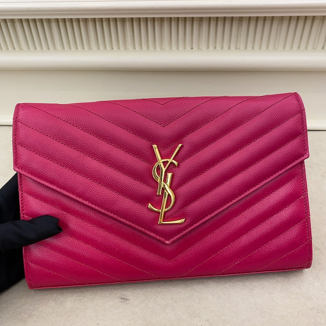 YSL Wallet on Chain Woc Sling Bag Clutch