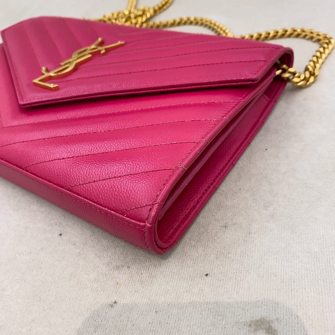 YSL Wallet on Chain Woc Sling Bag Clutch