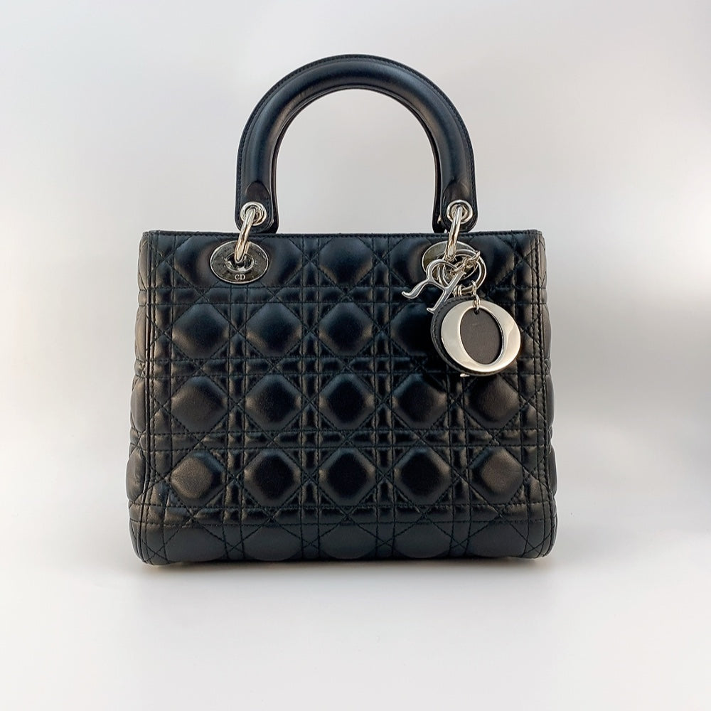 DIOR LADY MEDIUM  IN BLACK