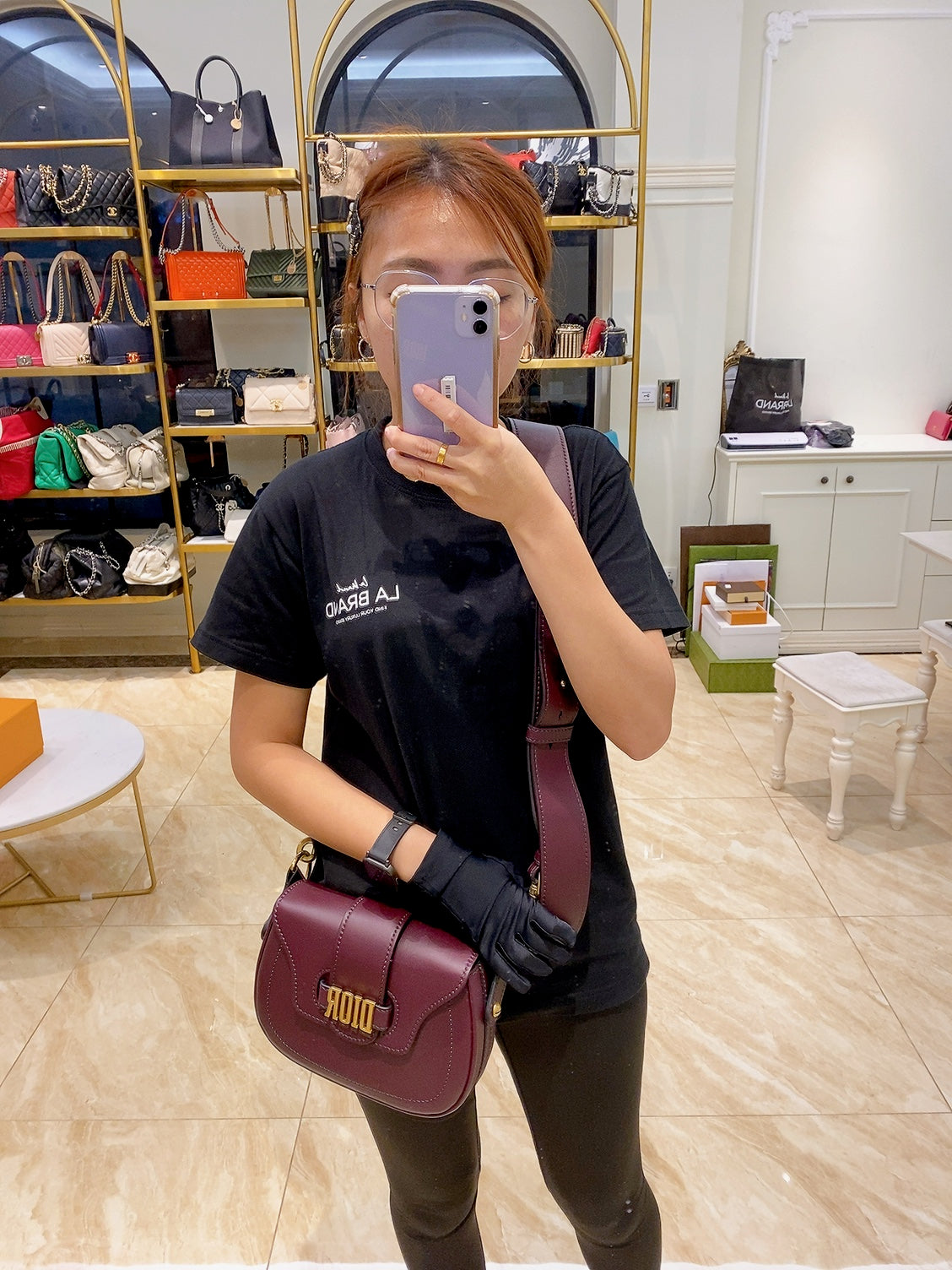 Dior D Fence Saddle Bag