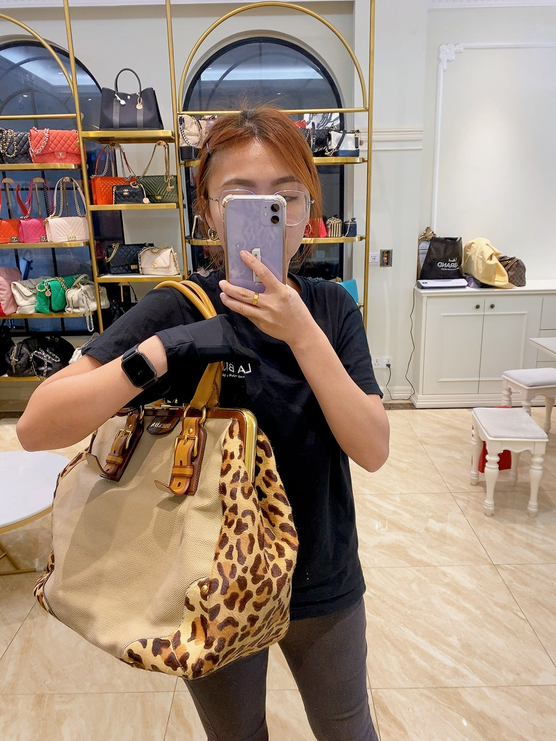 Leopard prada bag best sale