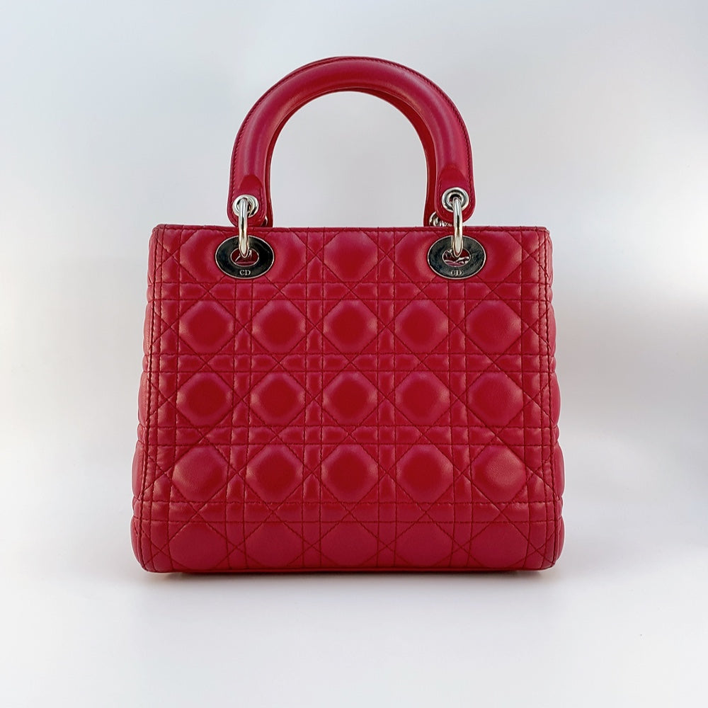 DIOR LADY MEDIUM  IN RED