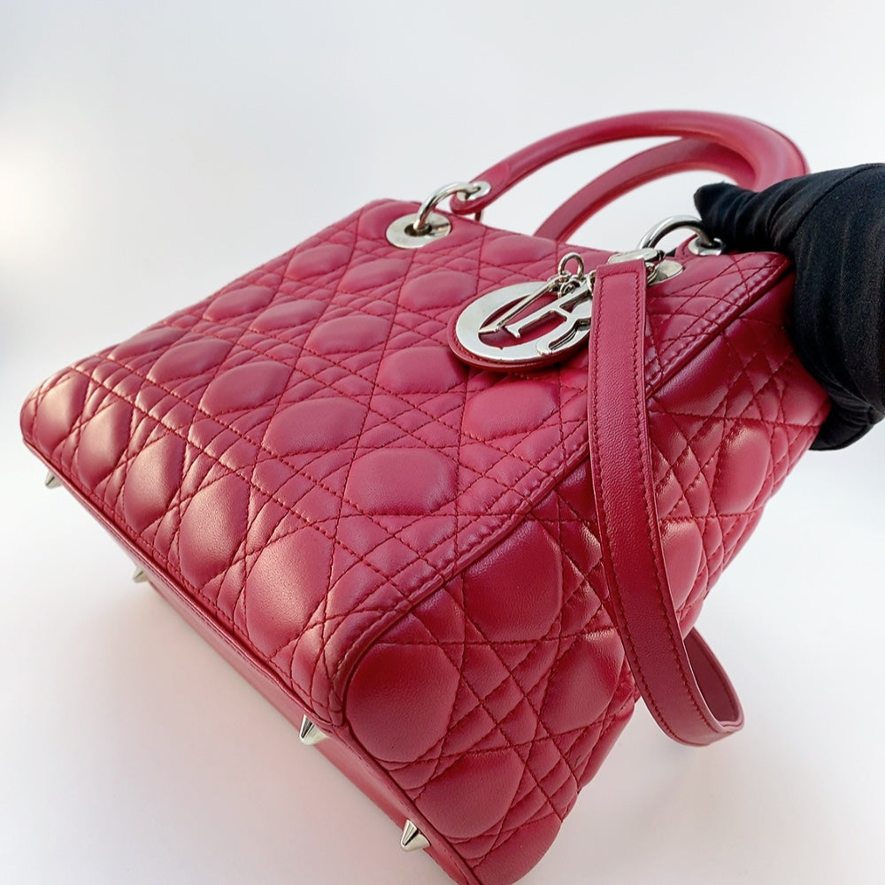 DIOR LADY MEDIUM  IN RED