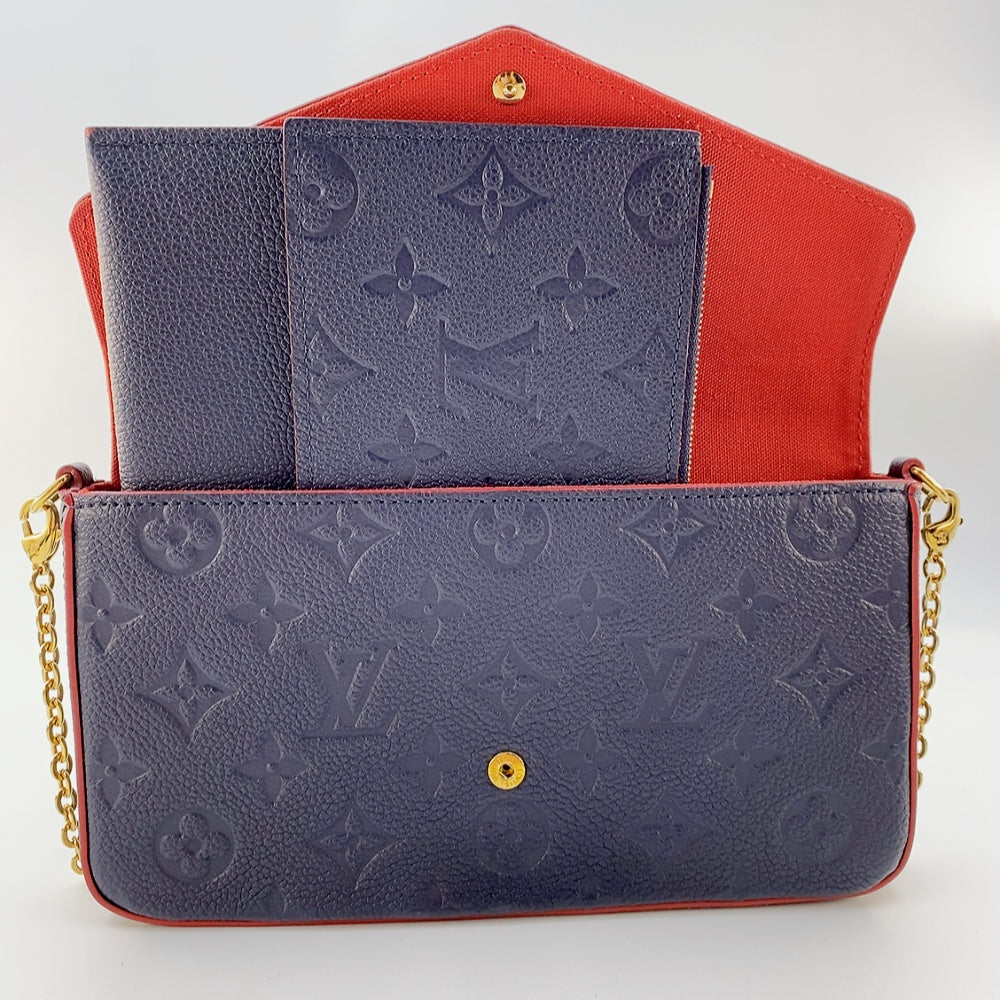 LV Felicie Pochette in Blue