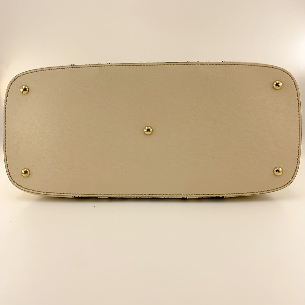 GUCCI WHITE FLORA HANDLE BAG