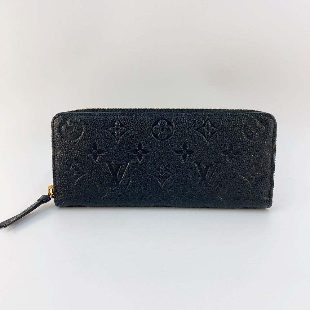 LV Clemence Long Wallet in Black