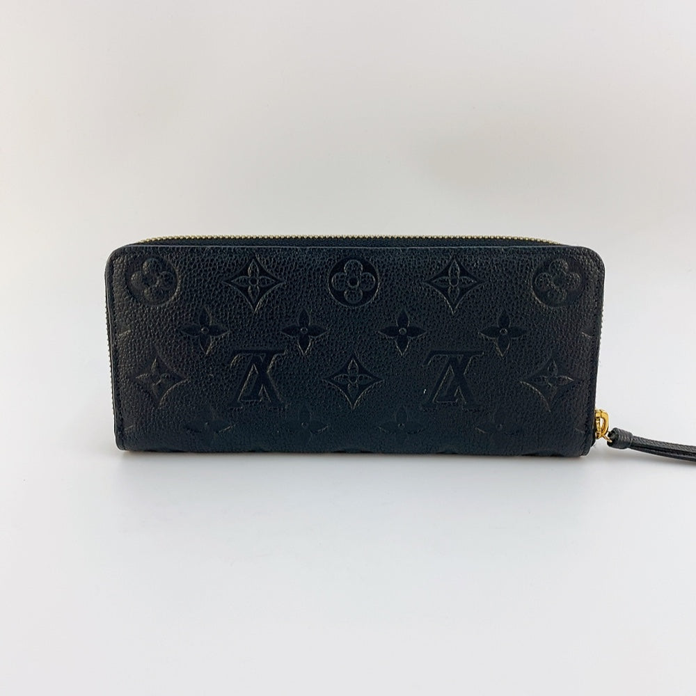 LV Clemence Long Wallet in Black