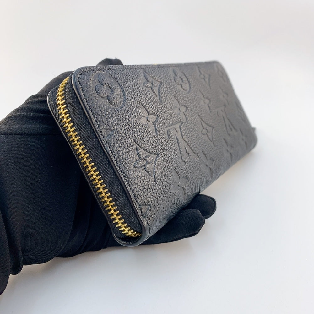 LV Clemence Long Wallet in Black