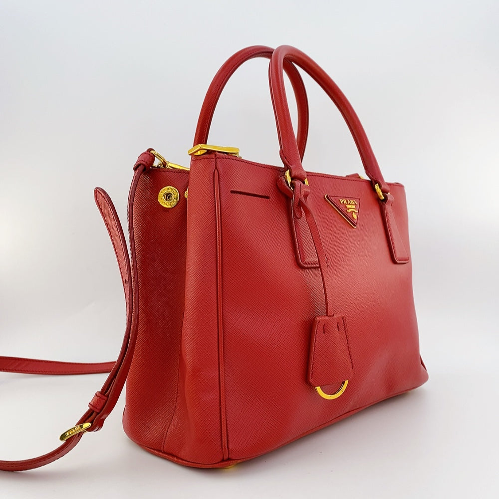 Prada Saffiano Red Galleria