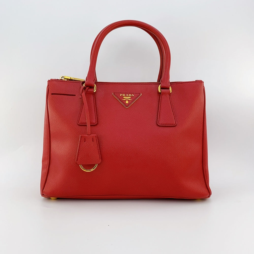 Prada Saffiano Red Galleria