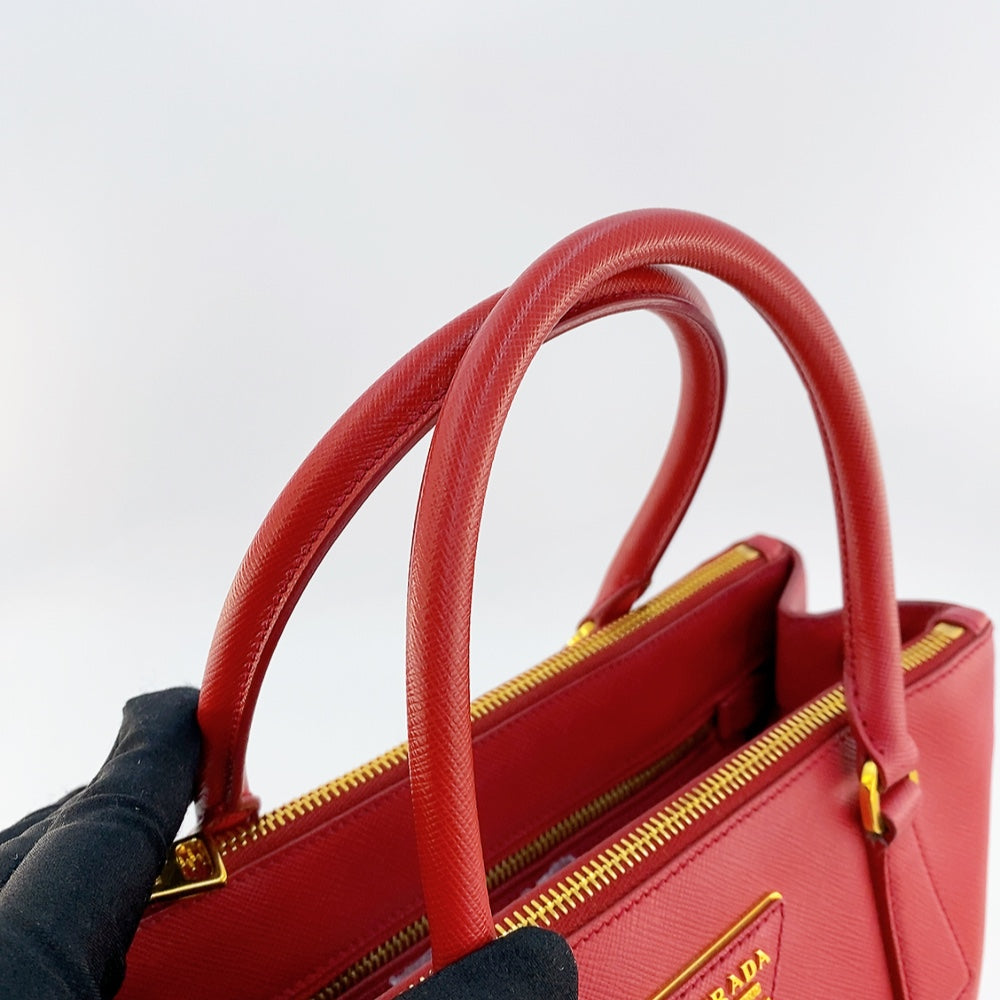 Prada Saffiano Red Galleria