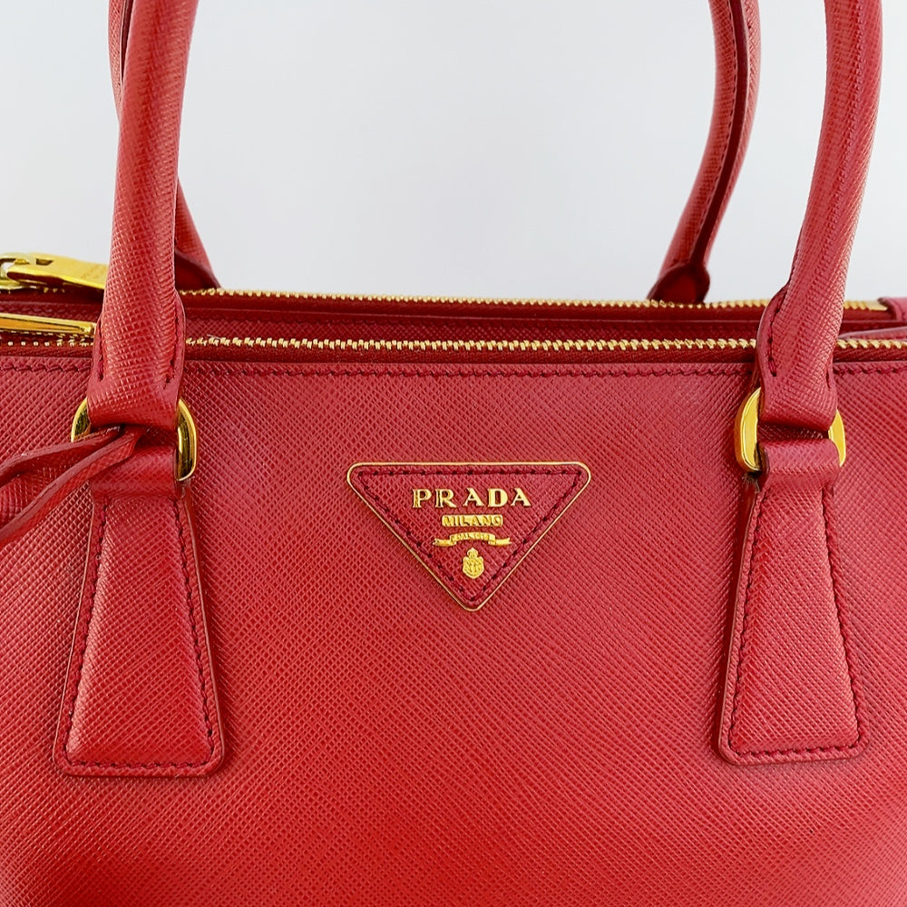 Prada Saffiano Red Galleria