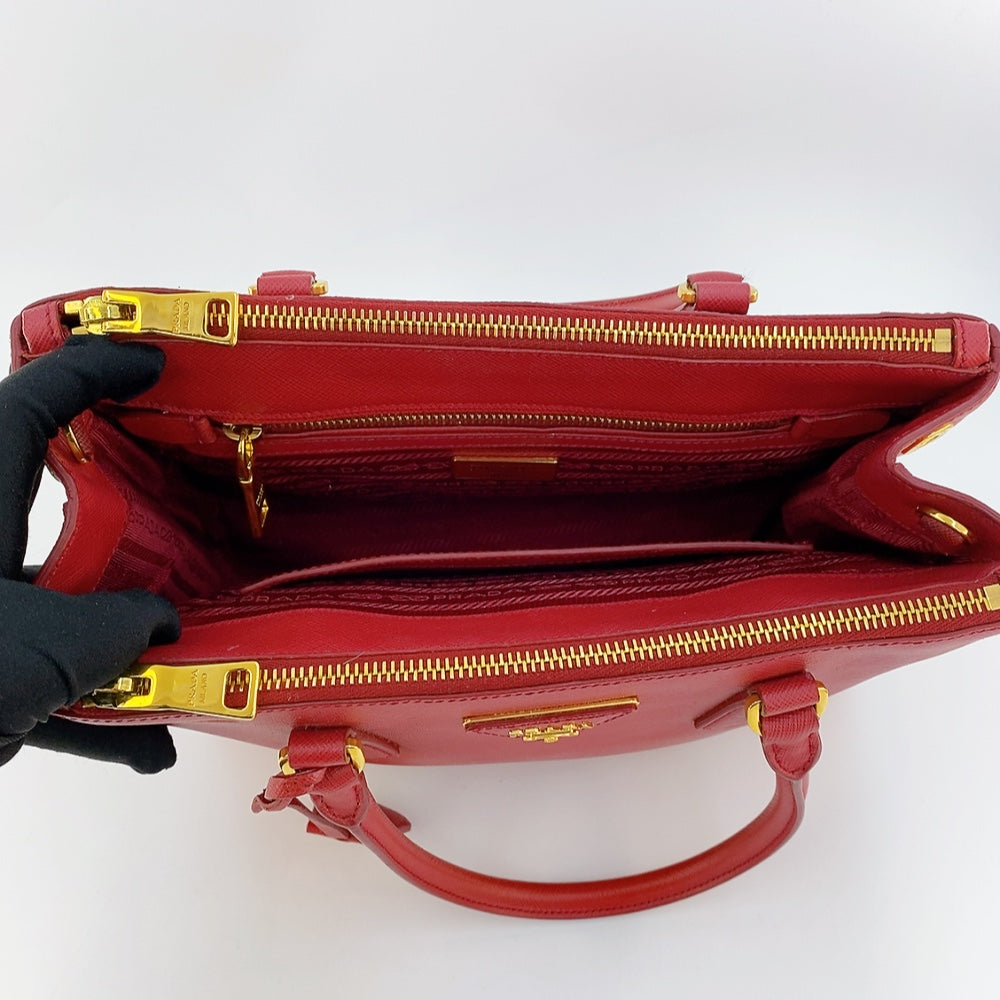 Prada Saffiano Red Galleria