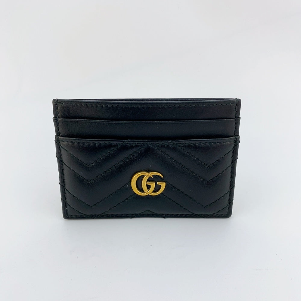 Gucci Marmont Card Holder in Black