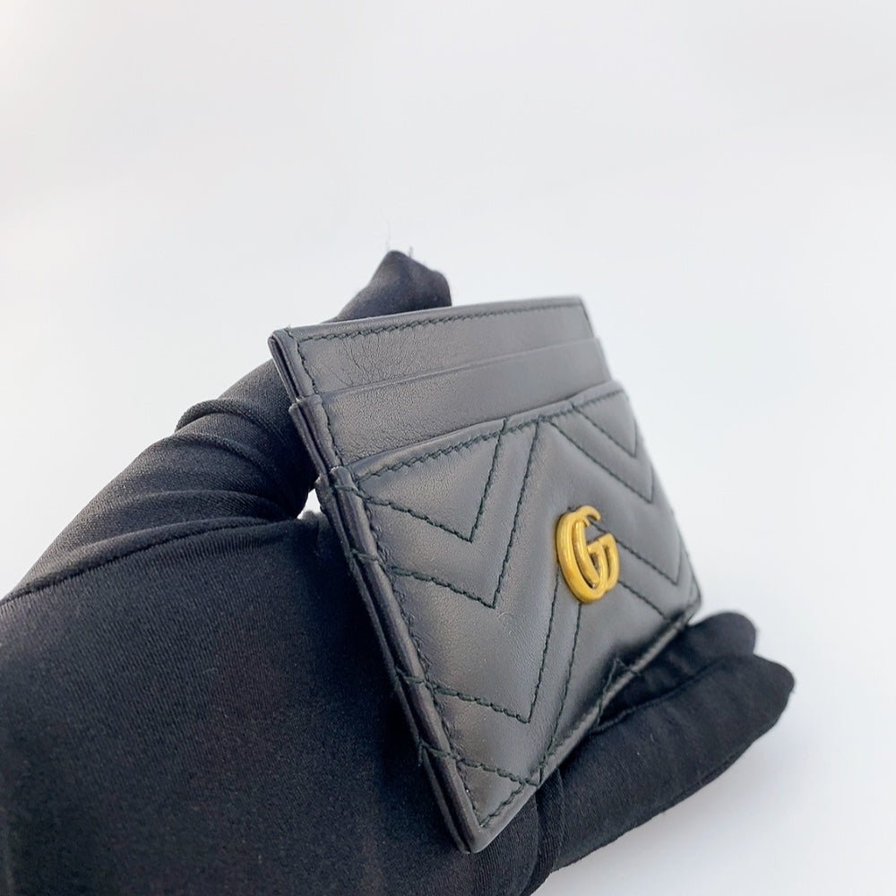 Gucci Marmont Card Holder in Black