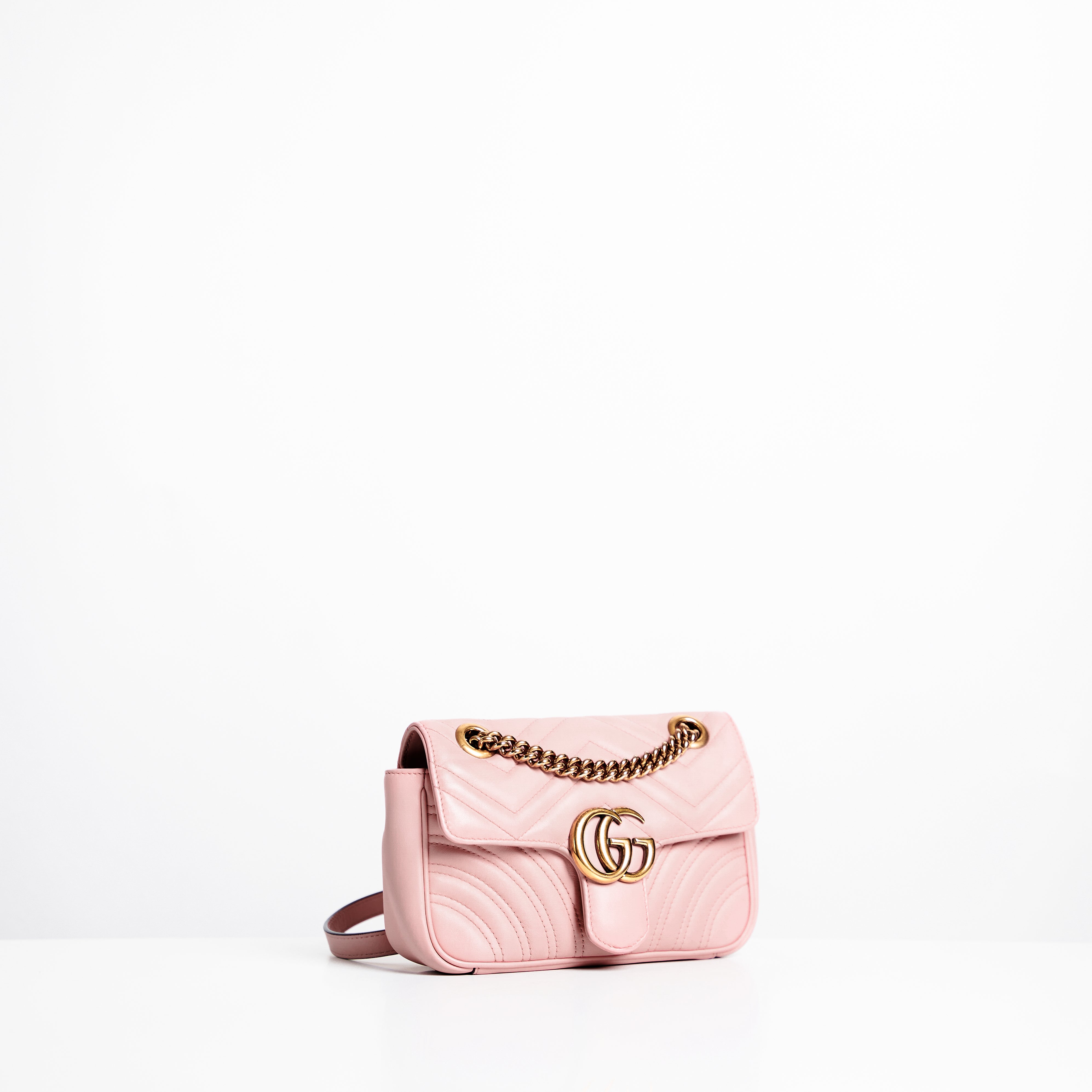 Gucci Marmont Mini in Dusty Pink