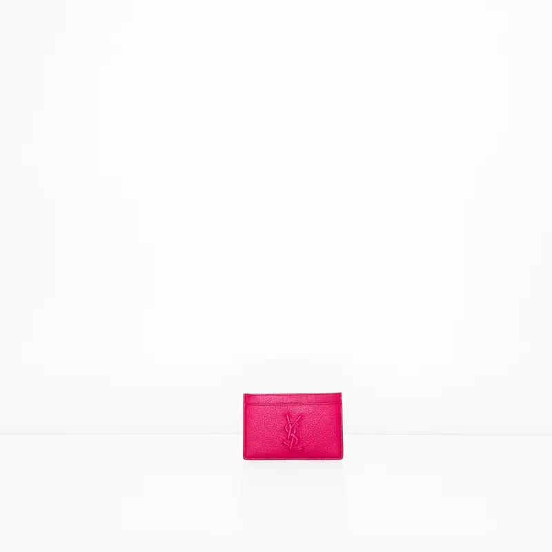 YSL Card Holder In Pink