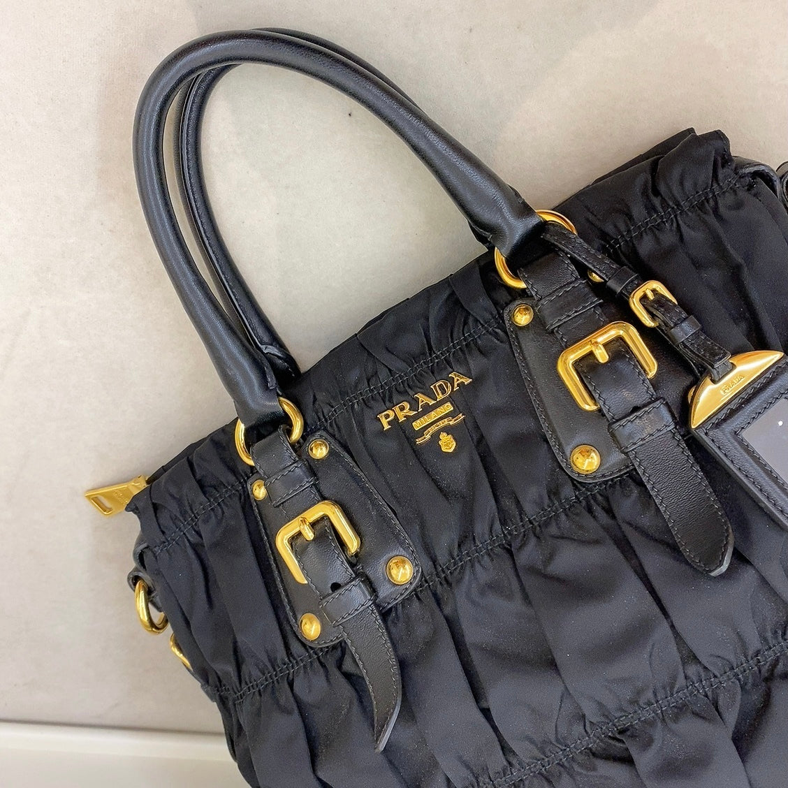 Prada tessuto best sale gaufre tote